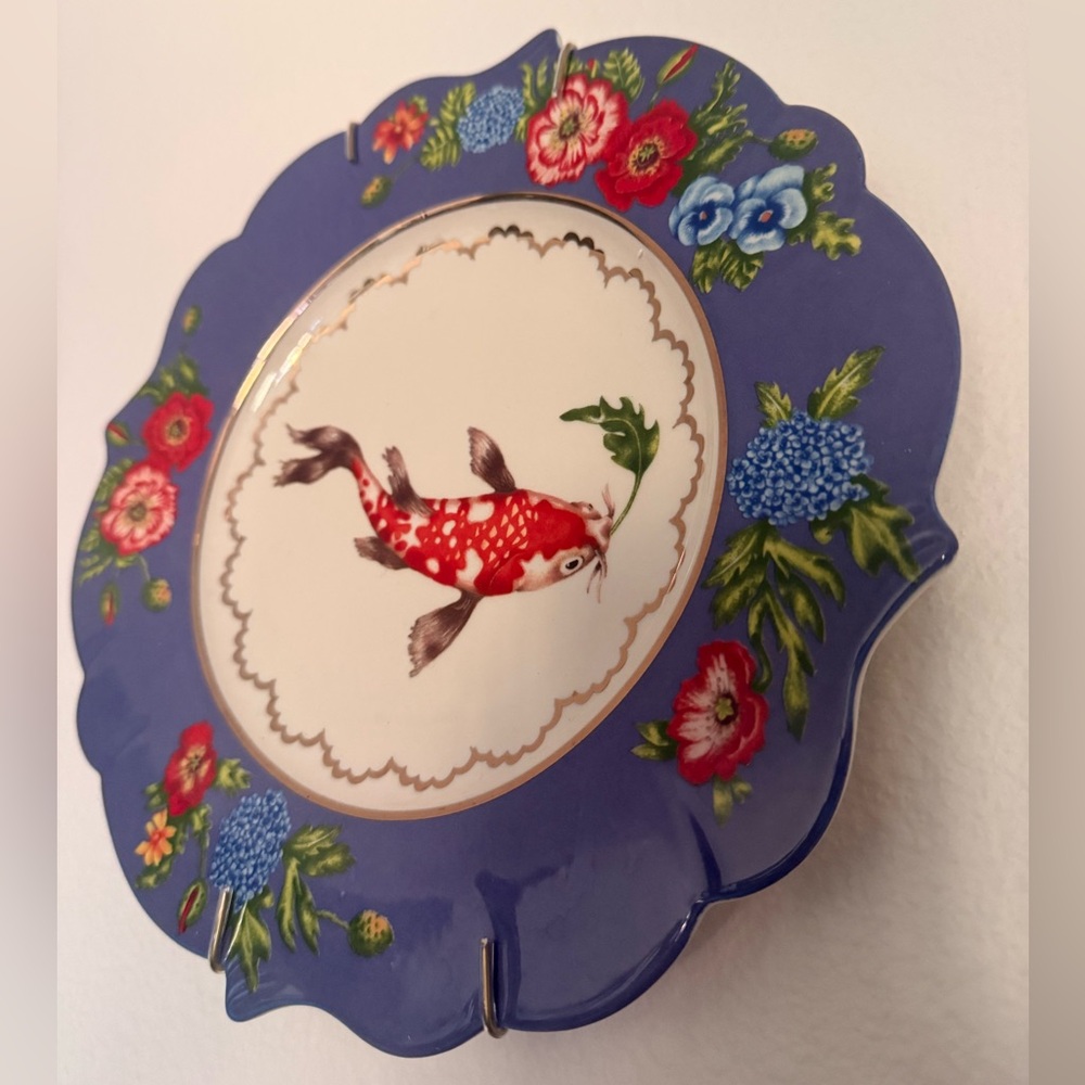 Anthro Lou Rota Koi Fish Plate 🐟 Nature Table Collectible